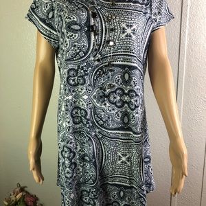 REBORN multicolor print tunic size L